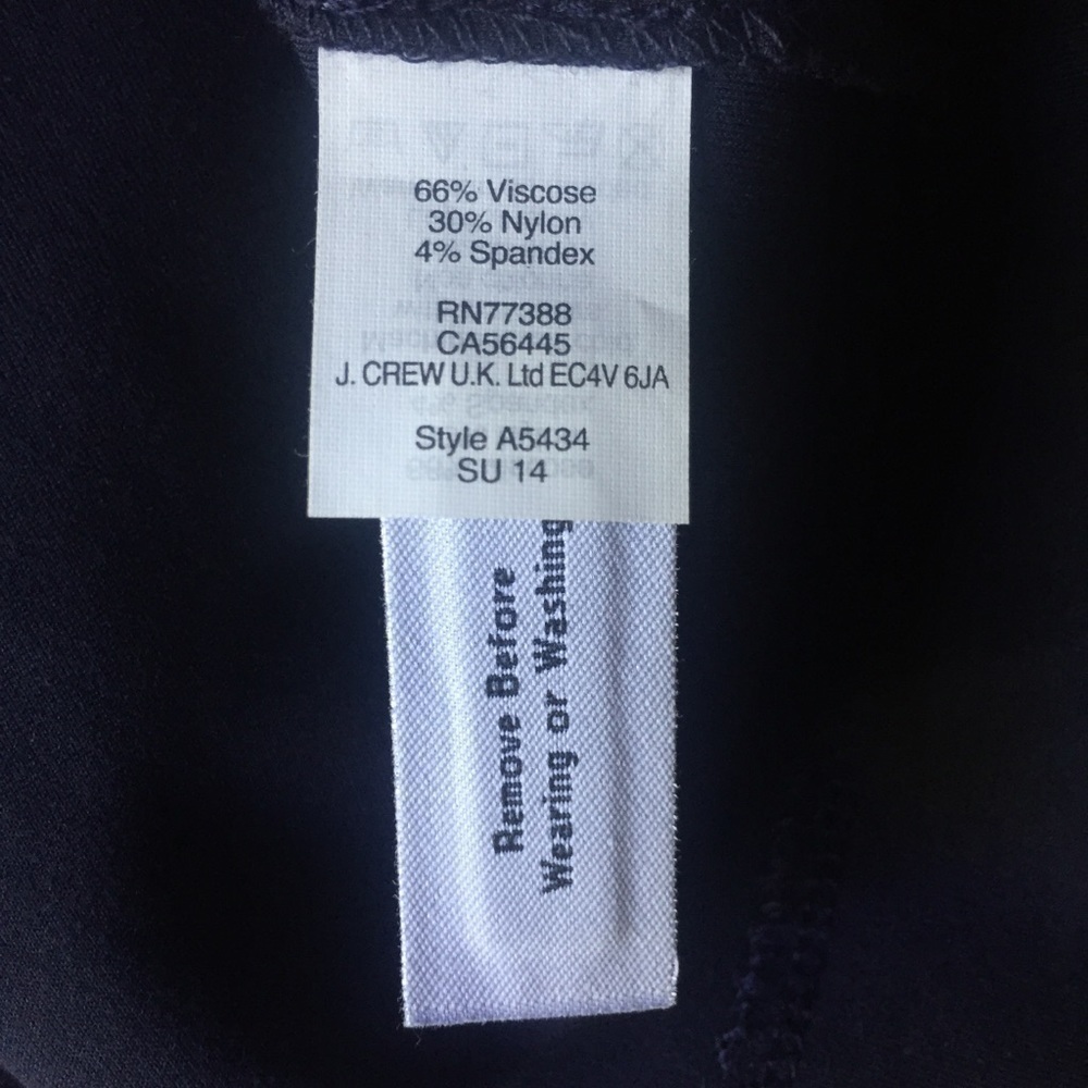 Navy j crew pleated flare navy blue dress - Picture 10 of 11